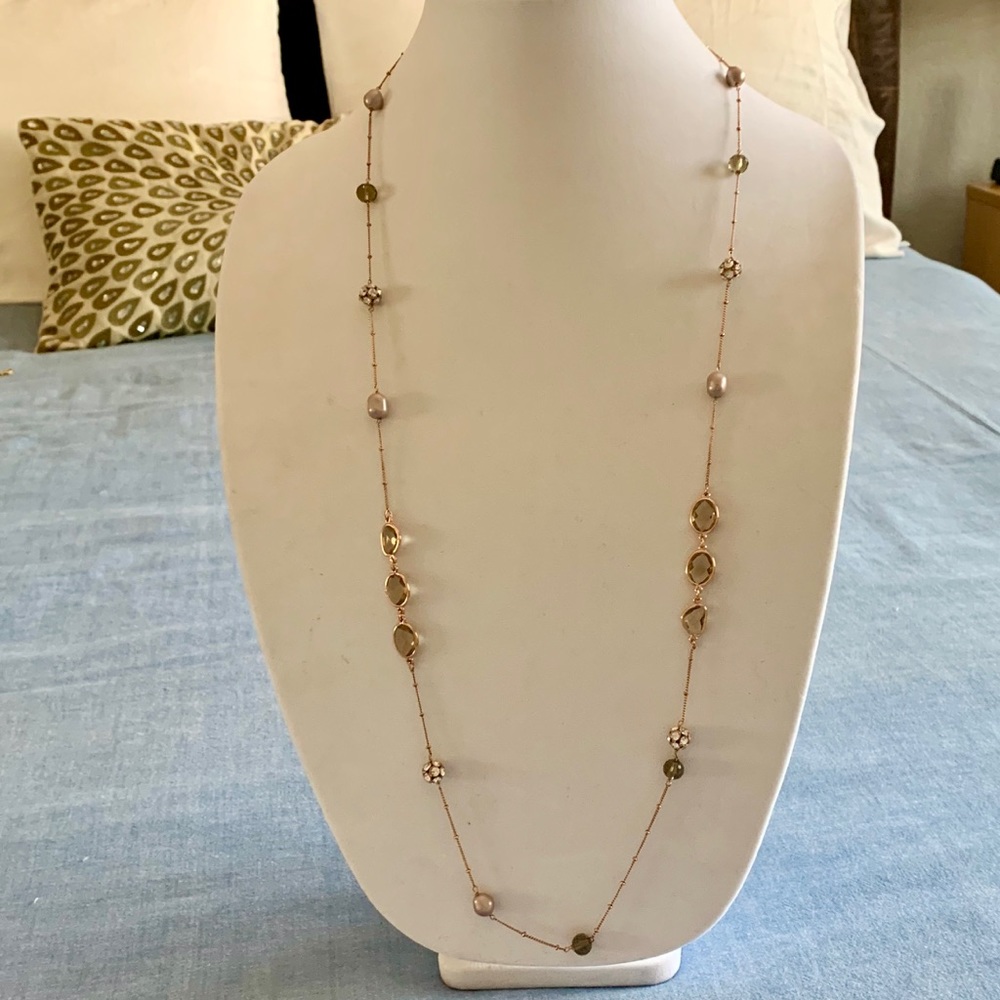 Stella & Dot Annabelle Rose Gold Necklace